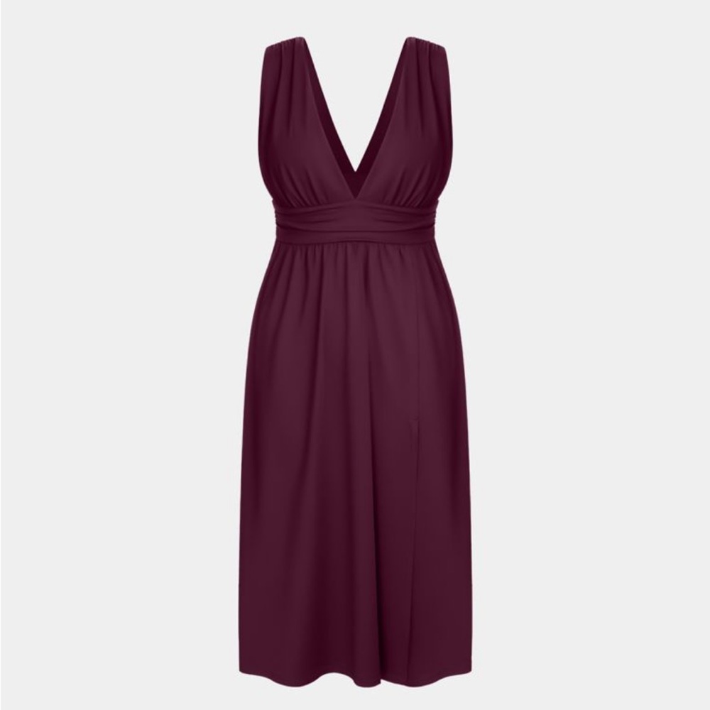 Nwt! Halara Deep V Neck Split Backless Sleeveless… - image 3